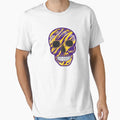 Purple And Gold Sugar Skull T-Shirt - Graphic Print Men Women - T-Shirt, Sweatshirt, Hoodie