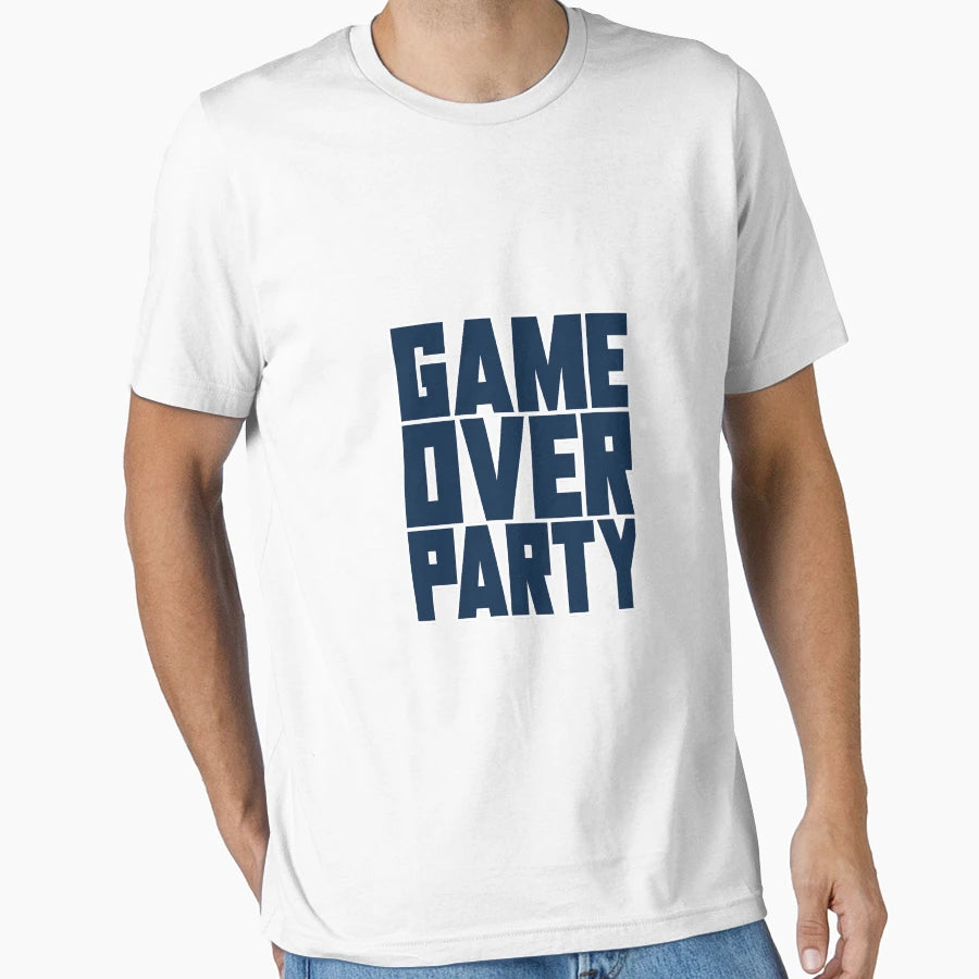 Game Over T-Shirt - Minimalist Print for Adults - T-Shirt, Sweatshirt, Hoodie