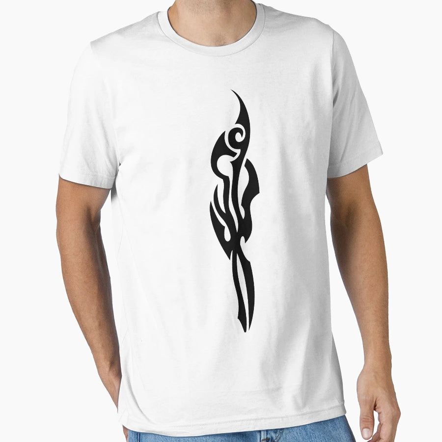 Tribal Flame Tattoo Ornament T-Shirt - Aesthetic Graphic Men Women - T-Shirt, Sweatshirt, Hoodie