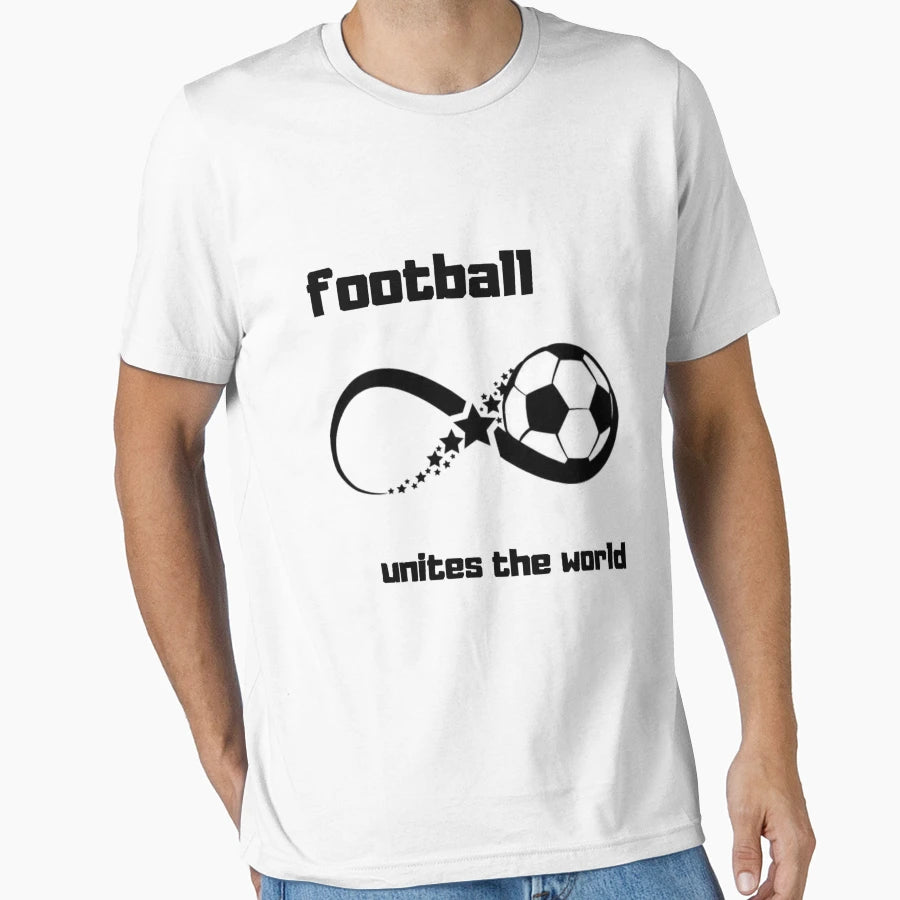 Football Unites World T-Shirt - Novelty Apparel for Adults - T-Shirt, Sweatshirt, Hoodie