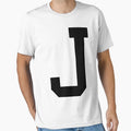 Letterman J T-Shirt - Custom Art Print Men Women - T-Shirt, Sweatshirt, Hoodie