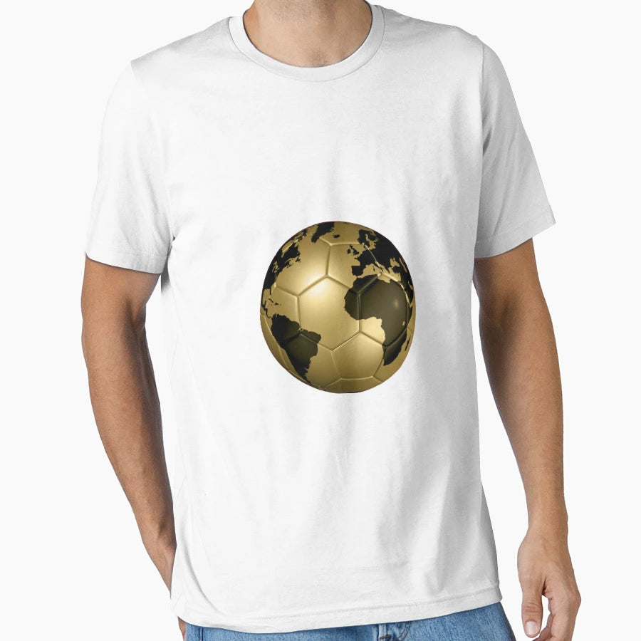 Football Outdoor Gold Ball Beautiful T-Shirt - Novelty Apparel for Adults - T-Shirt, Sweatshirt, Hoodie