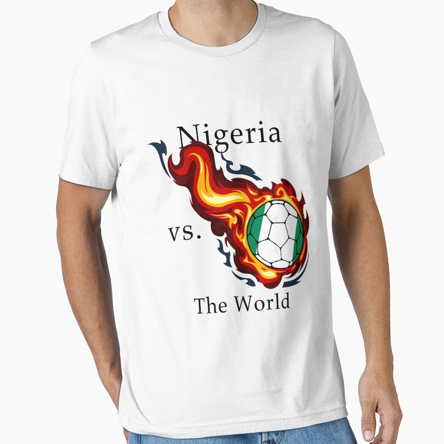World Cup Nigeria Versus World T-Shirt - Minimalist Print for Adults - T-Shirt, Sweatshirt, Hoodie