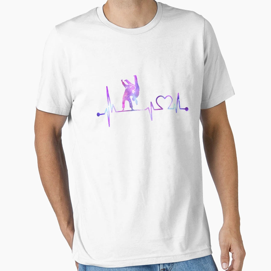 Judo Heartbeat Galaxy Judo Galaxy Judo T-Shirt - Graphic Print Unisex - T-Shirt, Sweatshirt, Hoodie