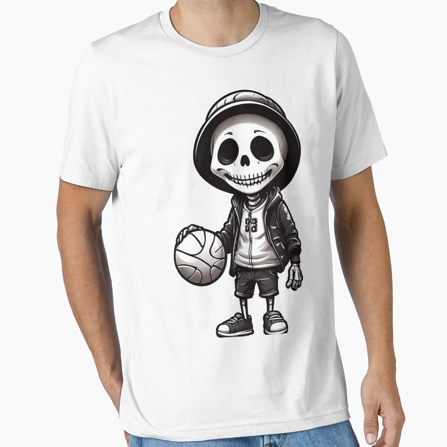 He Is Fun Loving Sports Skull T-Shirt - Unique Graphic Unisex - T-Shirt, Sweatshirt, Hoodie