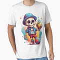 Cartoon Skull Playing Soccer T-Shirt - Fun Novelty Design for Adults - T-Shirt, Sweatshirt, Hoodie