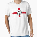 England Flag Football Ball T-Shirt - Fun Novelty Design for Adults - T-Shirt, Sweatshirt, Hoodie