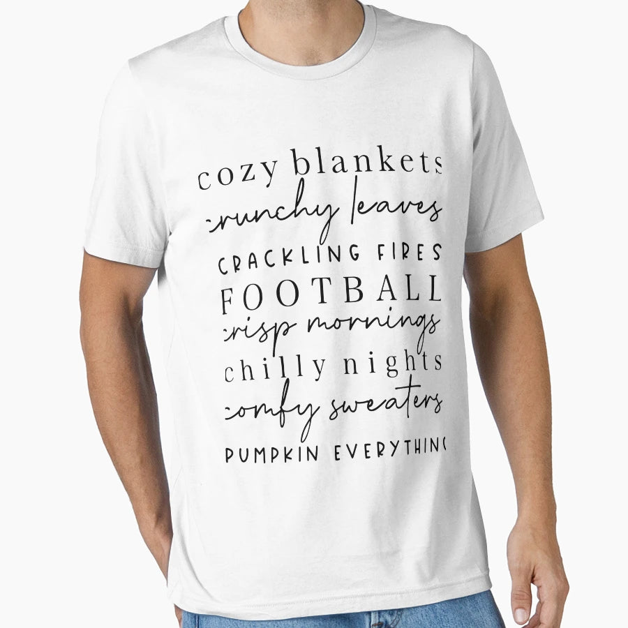 Cozy Blankets Crunchy Leaves T-Shirt - Streetwear Style Men Women - T-Shirt, Sweatshirt, Hoodie