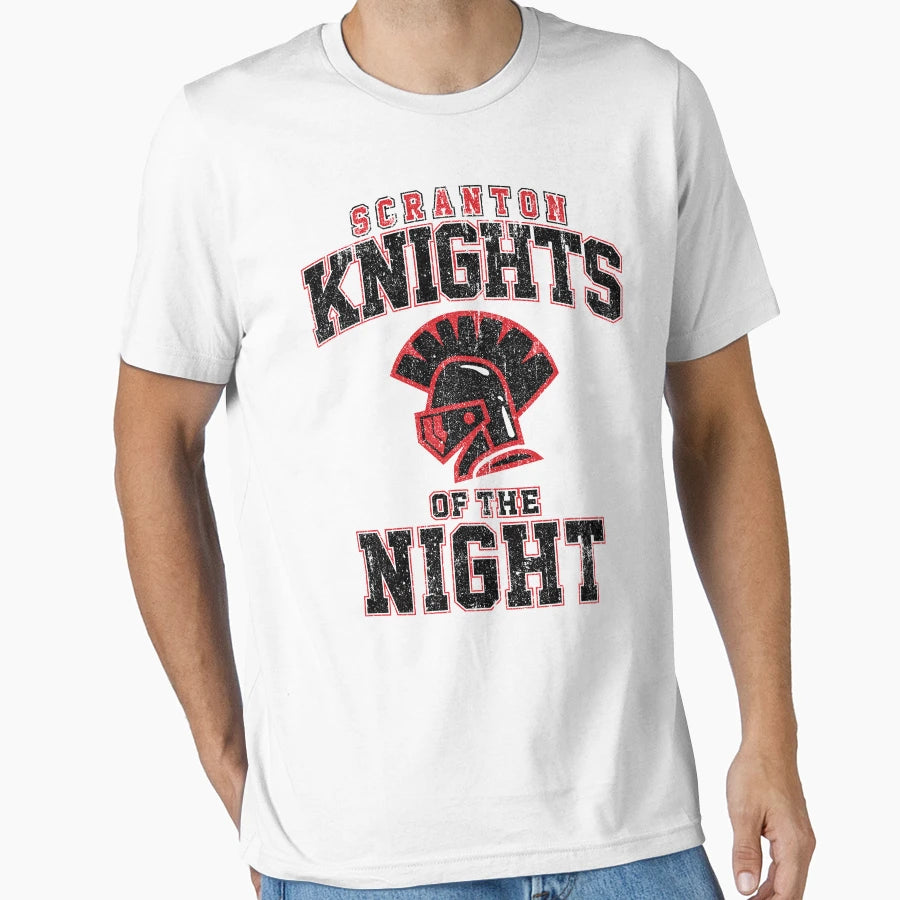 Scranton Knights Night Variant T-Shirt - Minimalist Print for Adults - T-Shirt, Sweatshirt, Hoodie
