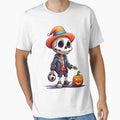 Skull Celebrating Halloween Party T-Shirt - Unique Graphic Men Women - T-Shirt, Sweatshirt, Hoodie