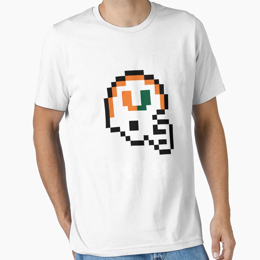 Miami Hurricanes Tecmo Super Bowl T-Shirt - Novelty Apparel Unisex - T-Shirt, Sweatshirt, Hoodie