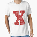 Red Grunge Monogram Letter X I Am T-Shirt - Casual Everyday Wear Men Women - T-Shirt, Sweatshirt, Hoodie