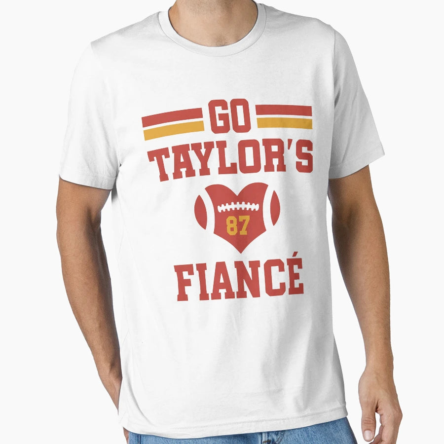 Go Taylors Fianc Football Engagement T-Shirt - Fun Novelty Design Unisex - T-Shirt, Sweatshirt, Hoodie