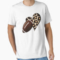 Football Love Leopard T-Shirt - Aesthetic Graphic Unisex - T-Shirt, Sweatshirt, Hoodie