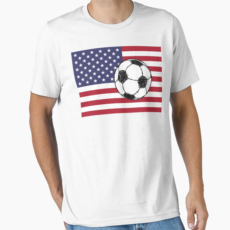 Usa Football T-Shirt - Minimalist Print Men Women - T-Shirt, Sweatshirt, Hoodie