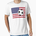 Usa Football T-Shirt - Minimalist Print Men Women - T-Shirt, Sweatshirt, Hoodie