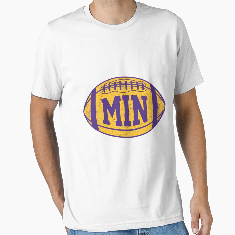 Min Football Purple T-Shirt - Aesthetic Graphic Men Women - T-Shirt, Sweatshirt, Hoodie