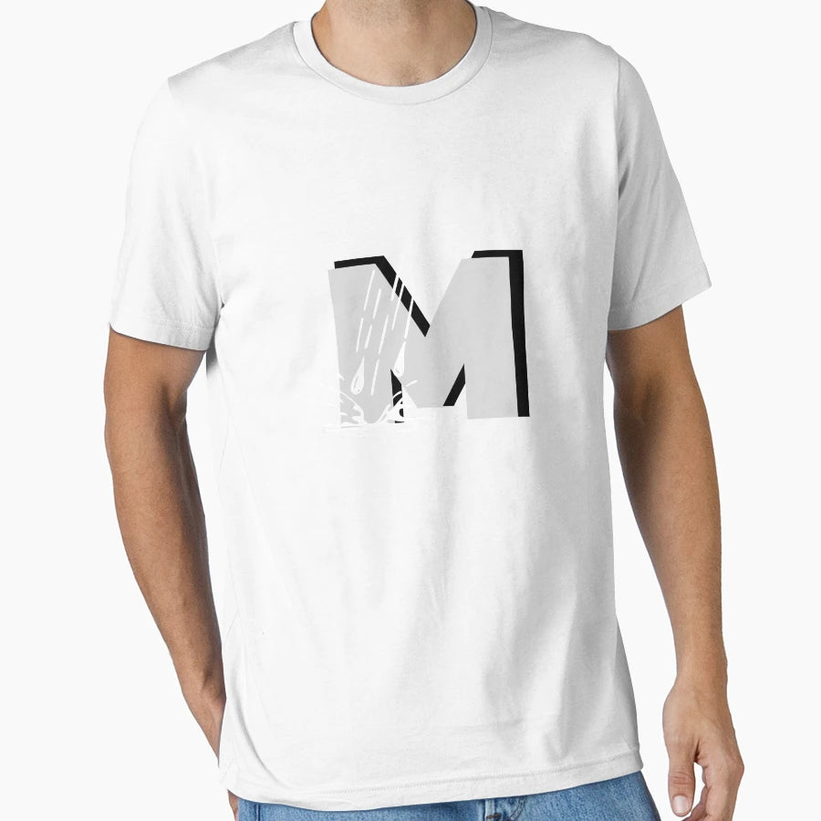 M Name Alphabet M T-Shirt - Graphic Print Men Women - T-Shirt, Sweatshirt, Hoodie
