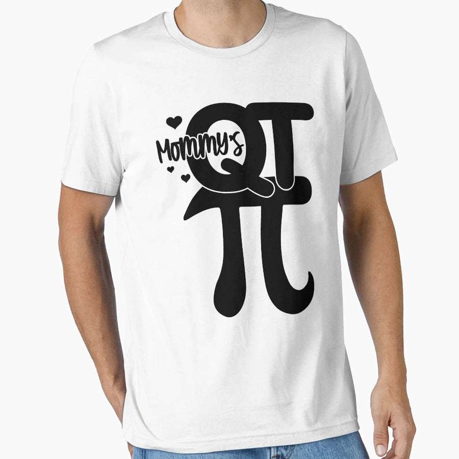 Mommys Qt Pi Funny Pi Day T-Shirt - Graphic Print for Adults - T-Shirt, Sweatshirt, Hoodie