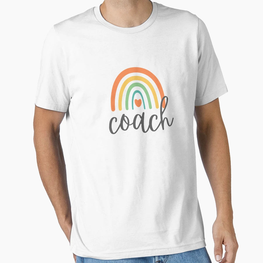Coach Colorful Rainbow Heart Career T-Shirt - Streetwear Style Men Women - T-Shirt, Sweatshirt, Hoodie