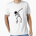 Halloween Skeleton Playing Football T-Shirt - Custom Art Print Men Women - T-Shirt, Sweatshirt, Hoodie