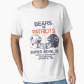 Bears Vs Patriots 86 Faded T-Shirt - Casual Everyday Wear Men Women - T-Shirt, Sweatshirt, Hoodie