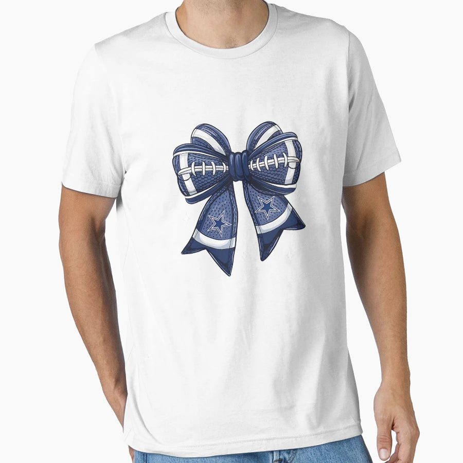 Coquette Bow Touchdown Season T-Shirt - Casual Everyday Wear Unisex - T-Shirt, Sweatshirt, Hoodie