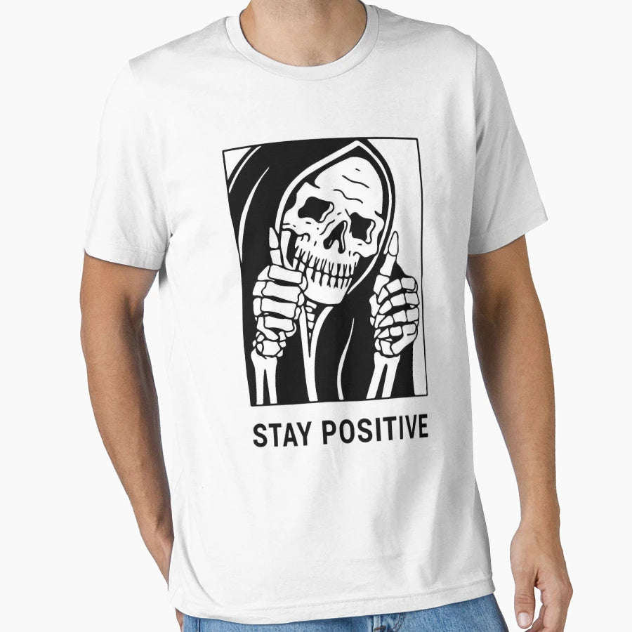 Stay Positive Reaper Waterproof Hydro T-Shirt - Streetwear Style Men Women - T-Shirt, Sweatshirt, Hoodie