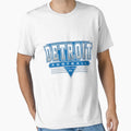 Detroit Football 90S Throwback T-Shirt - Graphic Print Unisex - T-Shirt, Sweatshirt, Hoodie