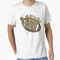 Leopard Glitter Game Day Football T-Shirt - Fun Novelty Design Unisex - T-Shirt, Sweatshirt, Hoodie