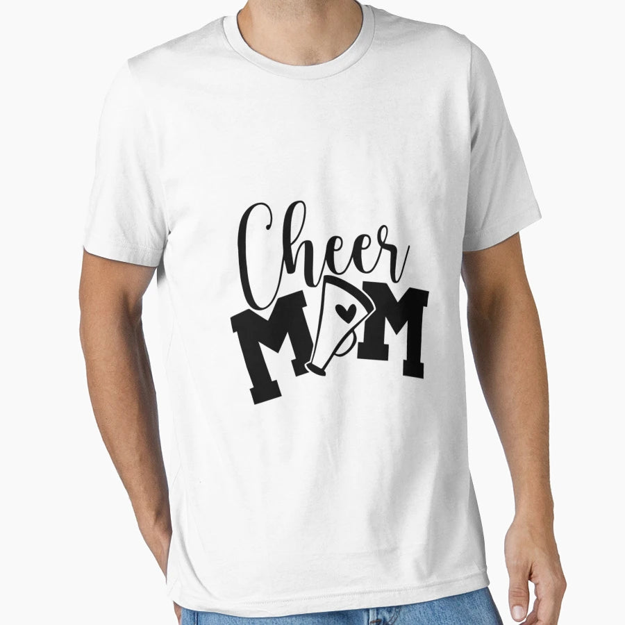 Sport Mom T Shirtcheer Mom Cheerleader T-Shirt - Minimalist Print Unisex - T-Shirt, Sweatshirt, Hoodie