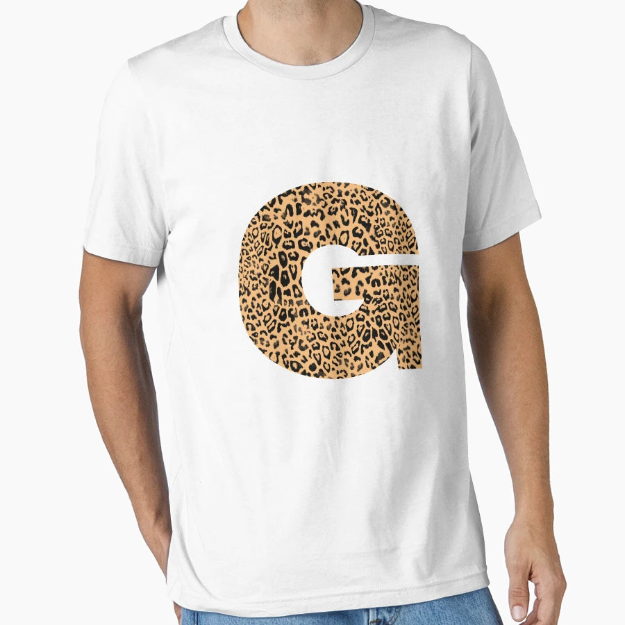 Haute Leopard Letter G Initial Rich T-Shirt - Minimalist Print Men Women - T-Shirt, Sweatshirt, Hoodie