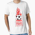Footballer Football Player White T-Shirt - Novelty Apparel for Adults - T-Shirt, Sweatshirt, Hoodie