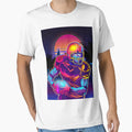 American Football Player Vaporwave 80S T-Shirt - Trendy Graphic for Adults - T-Shirt, Sweatshirt, Hoodie