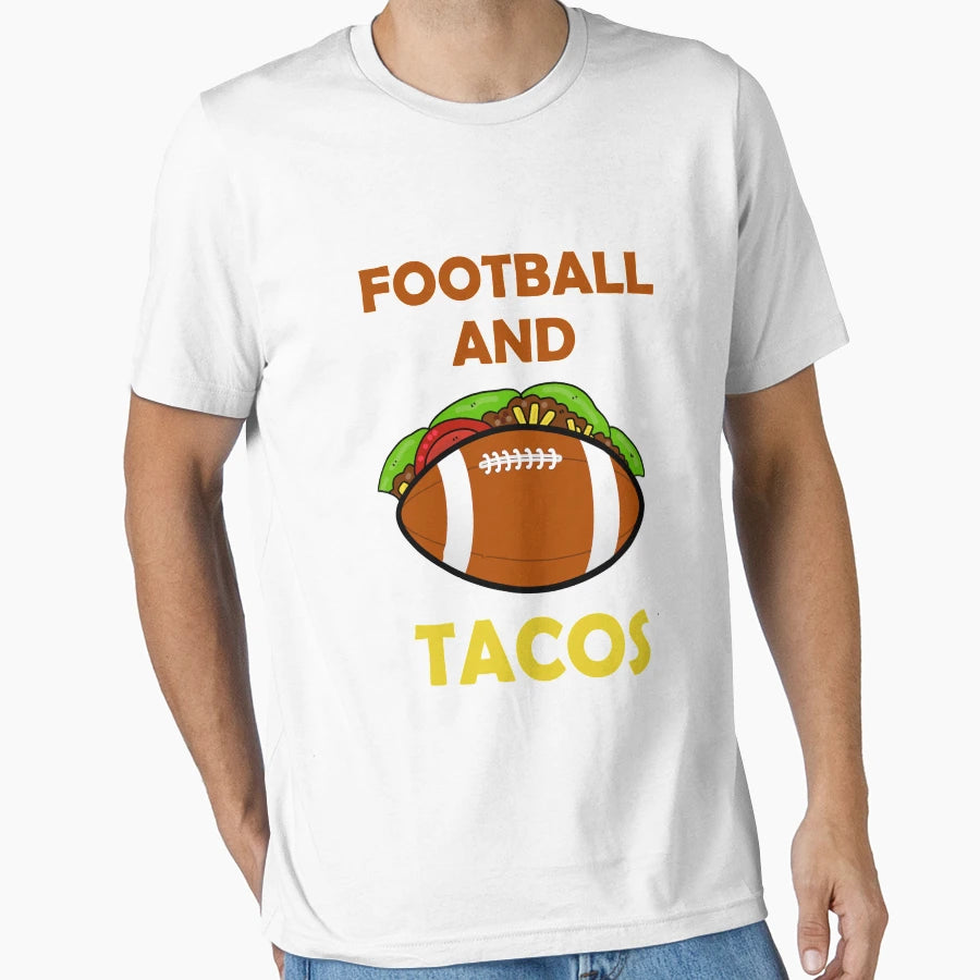 Football And Tacos T-Shirt - Unique Graphic for Adults - T-Shirt, Sweatshirt, Hoodie