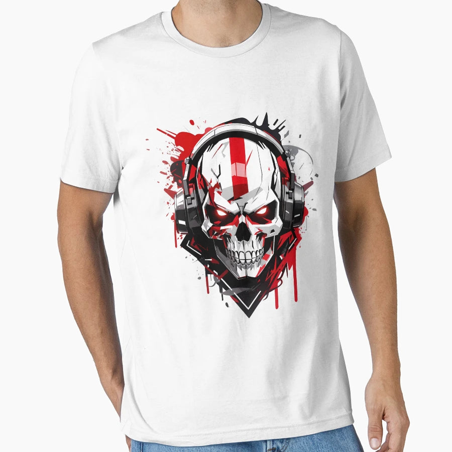 Skull Head Robot T-Shirt - Trendy Graphic Unisex - T-Shirt, Sweatshirt, Hoodie