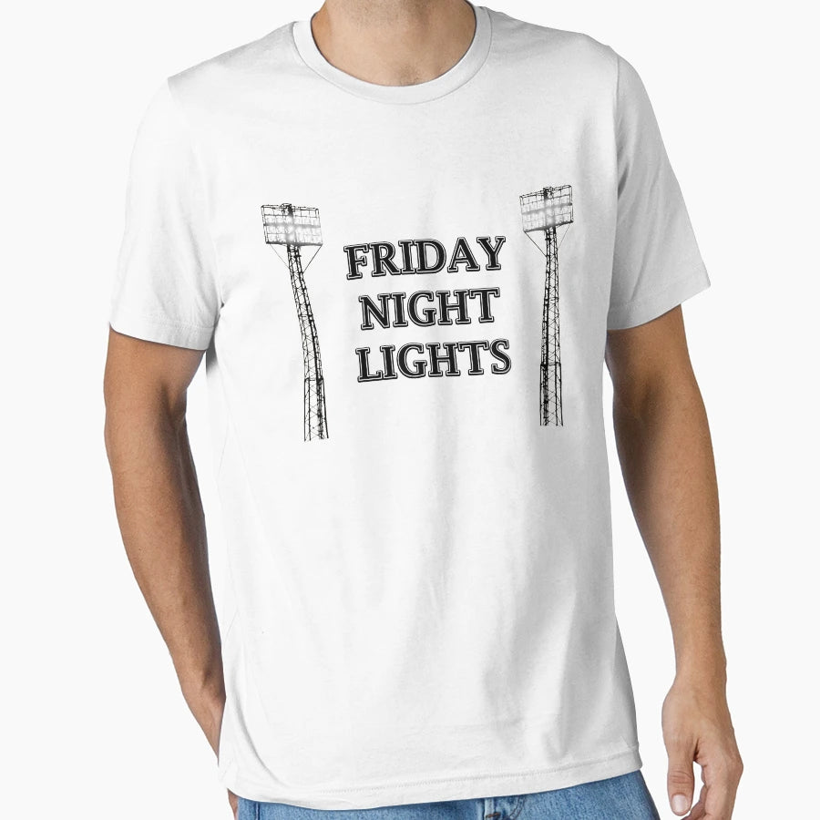Black And White Friday Night Lights T-Shirt - Custom Art Print Men Women - T-Shirt, Sweatshirt, Hoodie