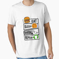 Eat Sleep Baseball Repeat Funny T-Shirt - Casual Everyday Wear for Adults - T-Shirt, Sweatshirt, Hoodie