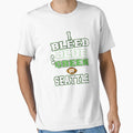 I Bleed Blue And Green Go Seattle T-Shirt - Trendy Graphic for Adults - T-Shirt, Sweatshirt, Hoodie
