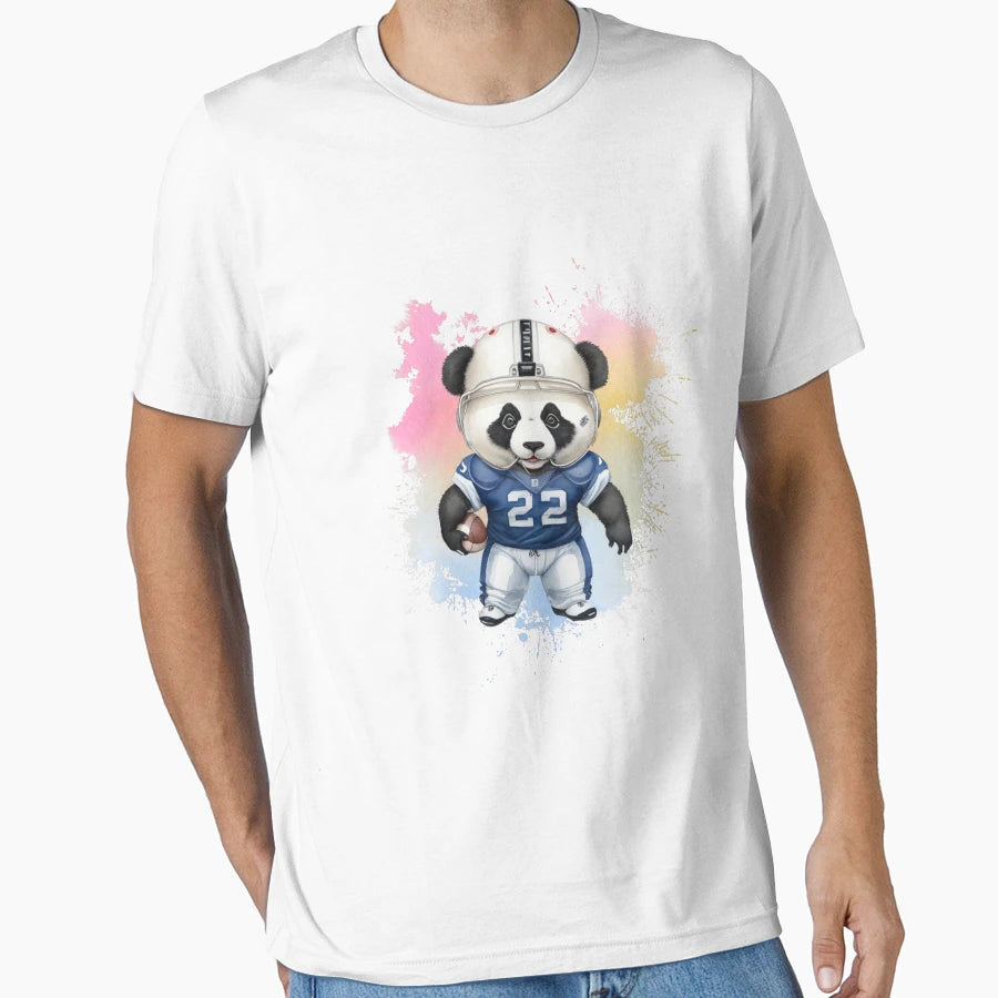 American Football Panda2 T-Shirt - Graphic Print for Adults - T-Shirt, Sweatshirt, Hoodie