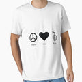 Peace Love Reiki T-Shirt - Aesthetic Graphic Men Women - T-Shirt, Sweatshirt, Hoodie