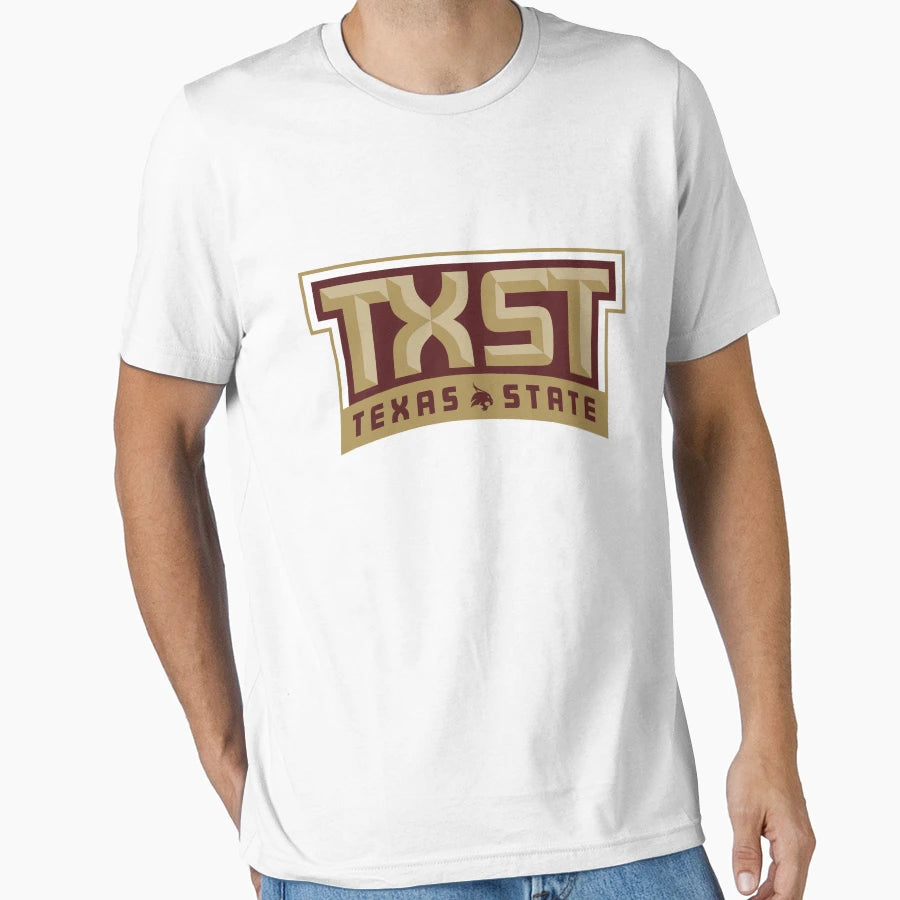 Texas State Texas State Logo T-Shirt - Graphic Print Men Women - T-Shirt, Sweatshirt, Hoodie