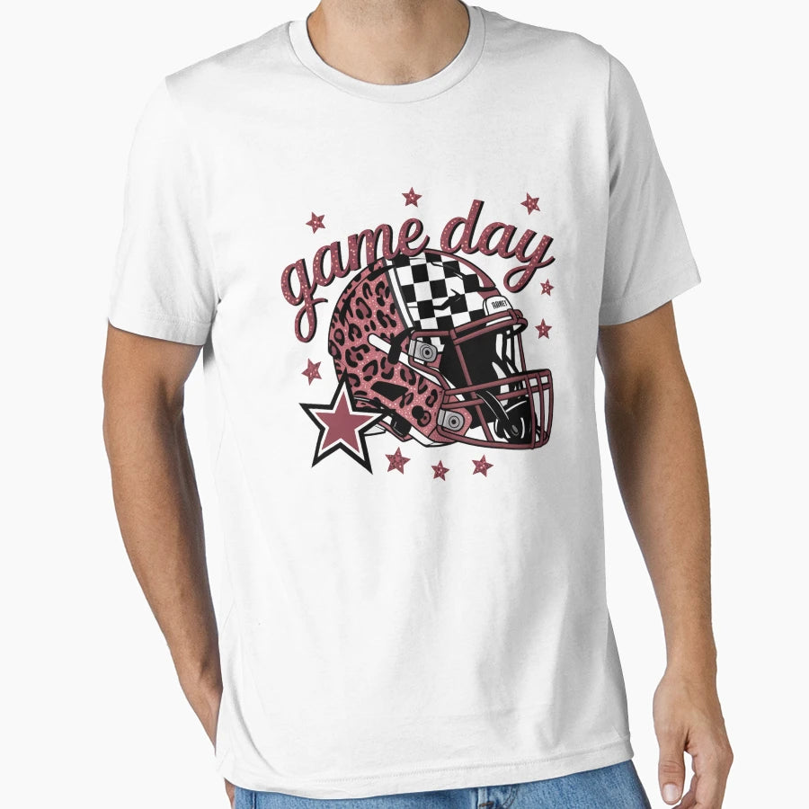 Leopard Game Day Football Touchdown T-Shirt - Graphic Print for Adults - T-Shirt, Sweatshirt, Hoodie