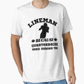 Lineman Because Quarterbacks Need Heroes T-Shirt - Trendy Graphic Unisex - T-Shirt, Sweatshirt, Hoodie