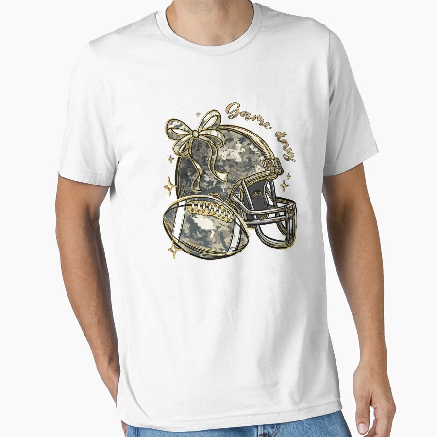 Couquette Glitter Game Day Sport T-Shirt - Casual Everyday Wear for Adults - T-Shirt, Sweatshirt, Hoodie