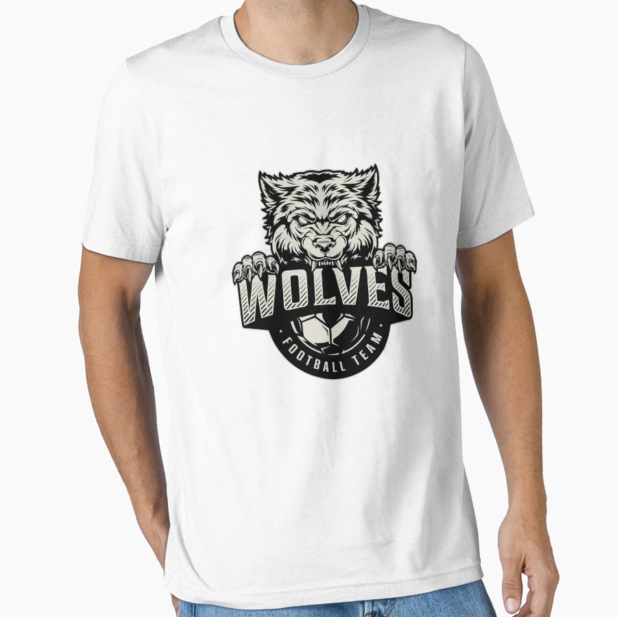 Wolves Football Team Logo T-Shirt - Unique Graphic for Adults - T-Shirt, Sweatshirt, Hoodie
