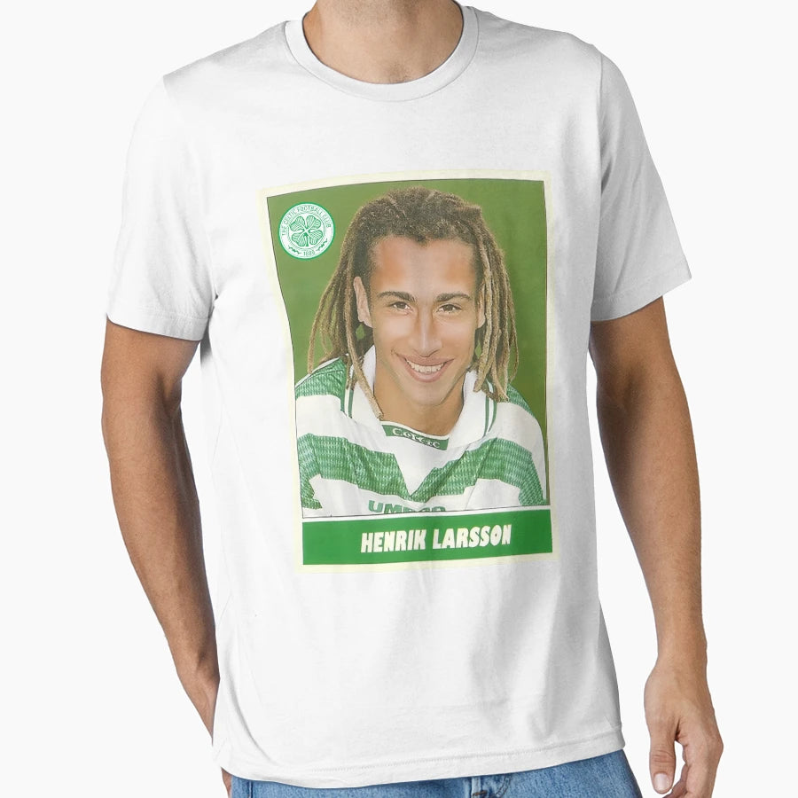 Henrik Larsson Celtic Book T-Shirt - Novelty Apparel for Adults - T-Shirt, Sweatshirt, Hoodie