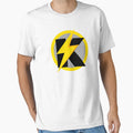 Copie De K Lightning Bolt Smiley T-Shirt - Aesthetic Graphic for Adults - T-Shirt, Sweatshirt, Hoodie