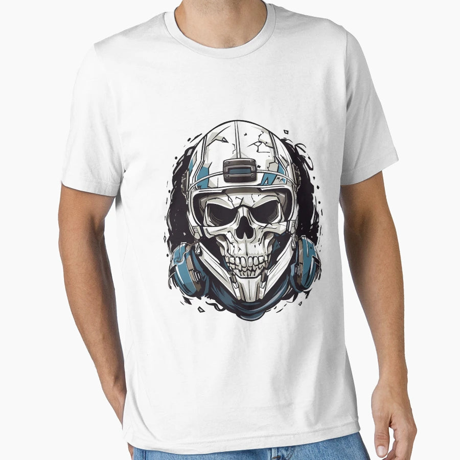 Skull Beast Monster Helmet T-Shirt - Fun Novelty Design Men Women - T-Shirt, Sweatshirt, Hoodie