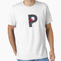 Rose Initial P Letter Romantic Gift T-Shirt - Minimalist Print for Adults - T-Shirt, Sweatshirt, Hoodie